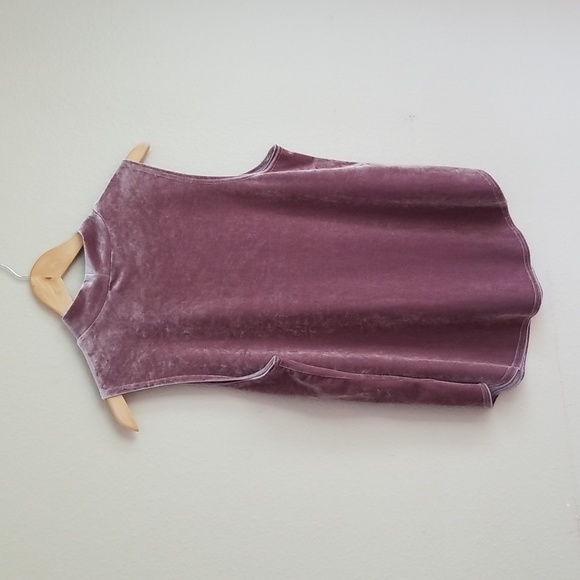 GNW Velvet Tank Top Velour Mock Turtle Neck - Picture 6 of 6